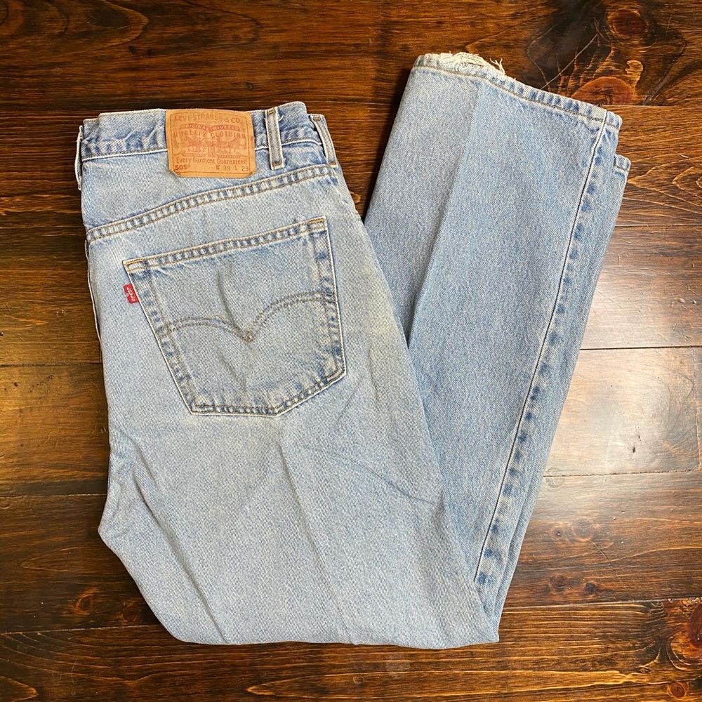 Levi’s 505 Light wash jeans 38x29